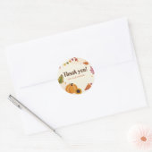 Bedank Sticker – Herfstbladeren Ontwerp voor Verpa (Envelop)