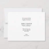 BEDANK U aangepaste Baby-foto Aankondiging (Achterkant)