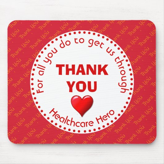 BEDANK U, Healthcare Hero Muismat (Voorkant)