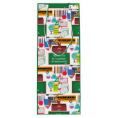 BEDANK U Leerlerarenwaardering schoolGROEN Wijn Cadeautas (Achterkant)