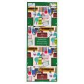 BEDANK U Leerlerarenwaardering schoolGROEN Wijn Cadeautas (Voorkant)