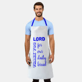 BEDANK U LORD | Onze dagelijkse brood | Christelij Schort (Gedragen)