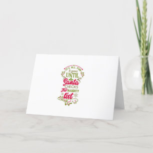 **BEDANK U VOOR HET MAKEN VAN DE NAUWETTIGE LIJST* FEESTDAGEN KAART