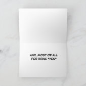 **BEDANK U** VOOR HET ZIJN **U** KAART (Binnen)