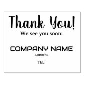 BEDANK U ziet u binnenkort, zakelijke klant Rubberstempel (Afrduk)