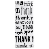 BEDANK VOOR zwart-wit JULLIE Typografie Gift Bag Wijn Cadeautas (Achterkant)