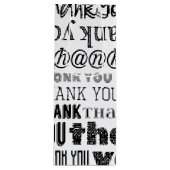 BEDANK VOOR zwart-wit JULLIE Typografie Gift Bag Wijn Cadeautas (Voorkant)