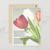 bedankbericht/herinneringsbericht briefkaart (Voorkant / Achterkant)