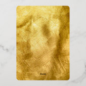 Bedankbrief van de Kerstman Folie Uitnodiging (Achterkant)