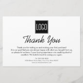 bedankbriefje | Aangepaste Logo Briefpapier (Voorkant)