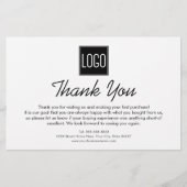 bedankbriefje | Aangepaste Logo Briefpapier (Voorkant)