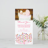 Bedankbriefje Babymekaart Sjabloon (Staand voorkant)