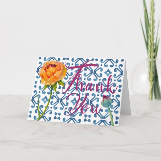 bedankbriefje bedankkaart (Voorkant)