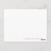 bedankbriefje briefkaart (Achterkant)