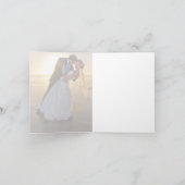 Bedankbriefje | Eenvoudige trouwfoto Bedankkaart (Binnen)