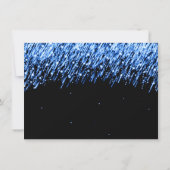 Bedankbriefje Vallende sterren "Saffierblauw" Bedankkaart (Achterkant)