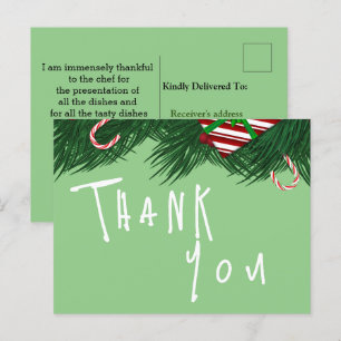 Bedanken voor een restaurant  briefkaart