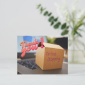 Bedanken voor onlinePostcard Briefkaart (Staand voorkant)