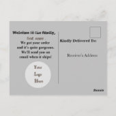 Bedanken voor onlinePostcard Briefkaart (Achterkant)
