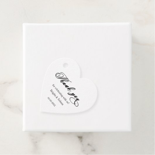 Bedankings Huwelijk Favoriet Hart Label (In situ)