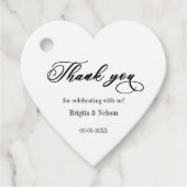 Bedankings Huwelijk Favoriet Hart Label (Voorkant)