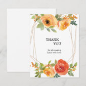 bedankingskaart bedankkaart (Voorkant / Achterkant)