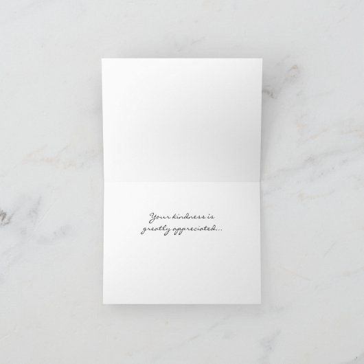 Bedankingskaart Bedankkaart (Binnen)