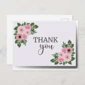 Bedankingskaart Briefkaart (Voorkant / Achterkant)