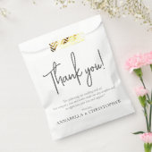 Bedankingskaart voor Trouw Minimalistische Stijl Bedankzakje (Gezegeld)