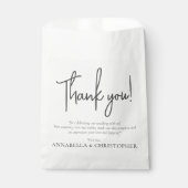 Bedankingskaart voor Trouw Minimalistische Stijl Bedankzakje (Voorkant)