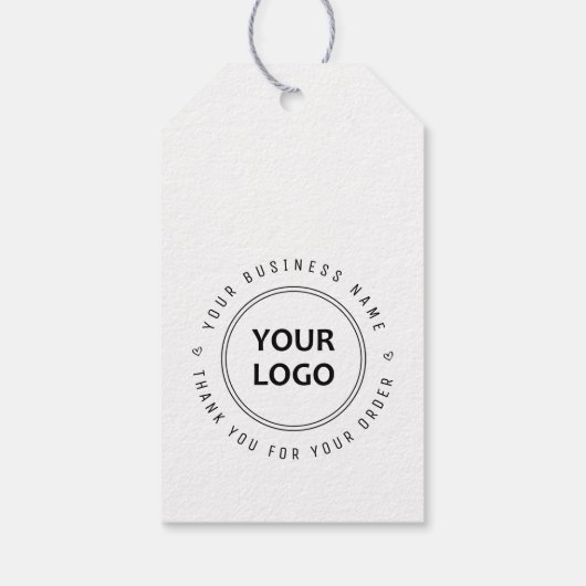 bedankingslogo zakelijk cadeaulabel (Achterkant)