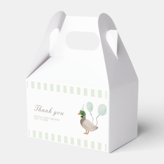 Bedankje Favor Doos Label Bedankdoosjes (Voorkant Zijde)