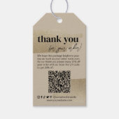Bedankjes Zakelijk Nepgoud Borstel Hanglabel Cadeaulabel (Voorkant)