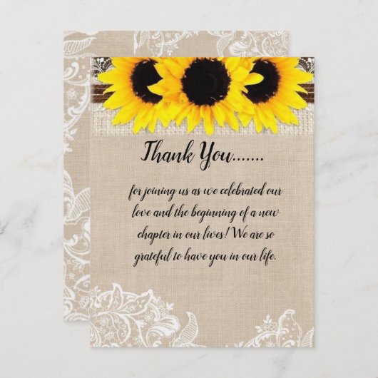 BEDANKKAART (Voorkant / Achterkant)