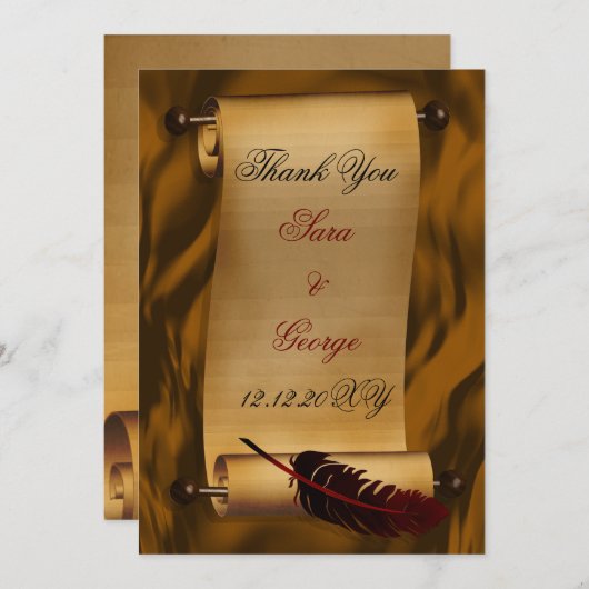  bedankkaart (Voorkant / Achterkant)