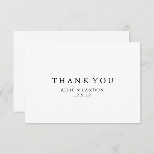 Bedankkaart (Voorkant / Achterkant)