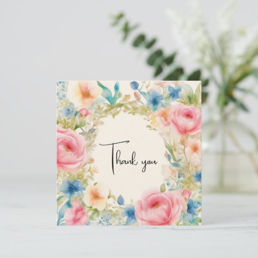 Bedankkaart (Staand voorkant)