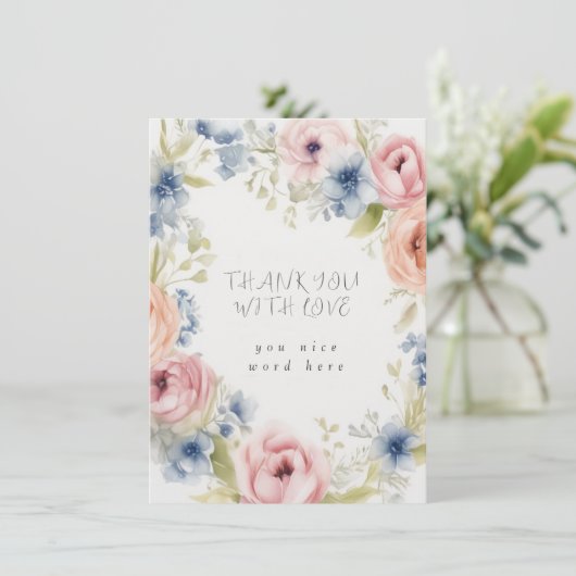 Bedankkaart (Staand voorkant)