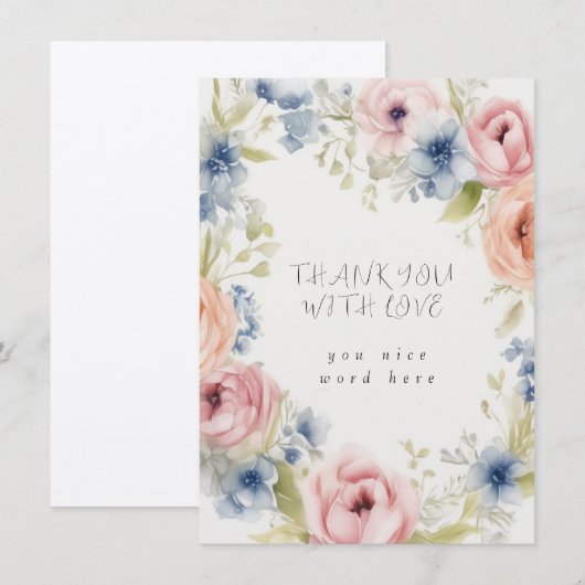 Bedankkaart (Voorkant / Achterkant)