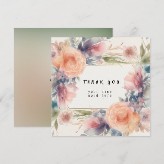 Bedankkaart (Voorkant / Achterkant)