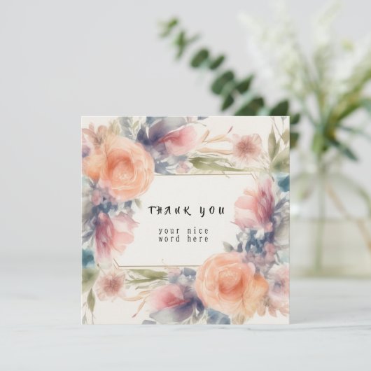 Bedankkaart (Staand voorkant)