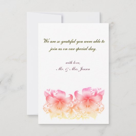 Bedankkaart (Achterkant)