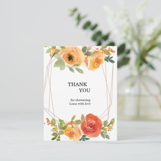 bedankkaart (Staand voorkant)