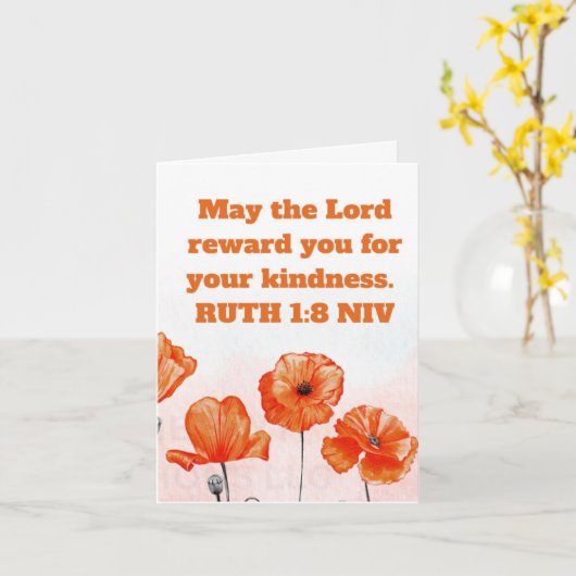 BEDANKKAART 1 KAART (Gele Bloem)