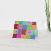 Bedankkaart 3D Kleurenpatroon (Achterkant)