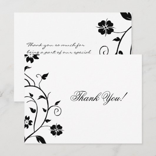 Bedankkaart - Aangepaste bestelling Briefkaart (Voorkant / Achterkant)