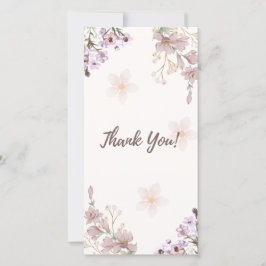 Bedankkaart Aquarel Bloemendesign