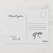 Bedankkaart, blanco ansichtkaart briefkaart (Achterkant)