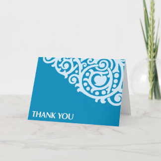 Bedankkaart-Blauw Bedankkaart
