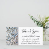 Bedankkaart Bloemige Simpele Sympathiekaart (Staand voorkant)